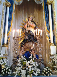 Simulacro della Madonna Assunta compatrona di Avellino, esposto in Cattedrale