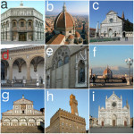 collage i monumenti di firenze