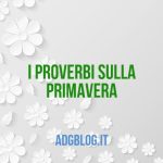 proverbi sulla primavera