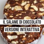 salame cioccolato esercizio interattivo