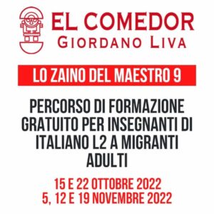 corso formazione insegnanti italiano L2 migranti adulti 2022