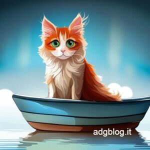 Il gatto è sulla barca